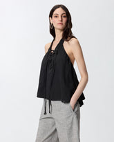 Top leggero con lacci e dettagli texani -  | Pinko