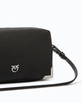 Mini crossbody Boston bag in full-grain leather -  | Pinko