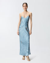 Abito slipdress fluido con stampa gioiello piazzata -  | Pinko