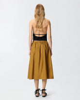 Gonna midi con spacco e fibbia texana -  | Pinko