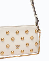 Borsa a tracolla Mini Double Bag in pelle con maxi borchie -  | Pinko