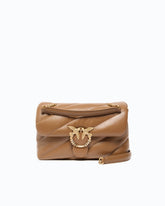 Sac à bandoulière Love Bag Puff moyen en cuir nappa matelassé avec boucle bijou -  | Pinko