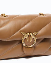 Sac à bandoulière Love Bag Puff moyen en cuir nappa matelassé avec boucle bijou -  | Pinko