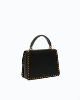 Mini Love Bag One Top Handle Light handbag in leather with mini studs -  | Pinko