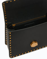 Mini Love Bag One Top Handle Light handbag in leather with mini studs -  | Pinko