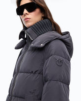 Down jacket in water-repellent technical canvas -  | Pinko
