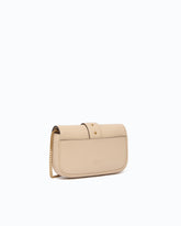 Petit sac porté épaule Love Bag Pocket en cuir avec boucle bijou -  | Pinko