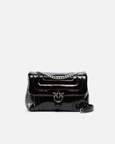 Borsa a tracolla media Love Bag Puff in pelle trapuntata con fibbia intagliata PINKO Galleria -  | Pinko