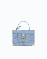 Borsa vanity a tracolla piccola in pelle stampa coccodrillo PINKO Galleria - Trasparente | Pinko