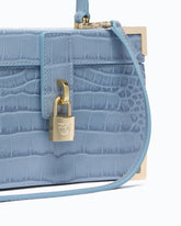 Borsa vanity a tracolla piccola in pelle stampa coccodrillo PINKO Galleria - Trasparente | Pinko