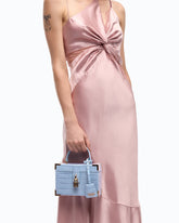 Borsa vanity a tracolla piccola in pelle stampa coccodrillo PINKO Galleria - Trasparente | Pinko