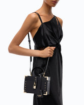 Bolso vanity pequeño de piel con bandolera y tachuelas PINKO Galleria -  | Pinko