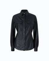 Chemise enduite façon cuir nappa -  | Pinko