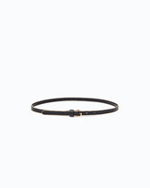 Leather belt with mini studs, 1 cm -  | Pinko