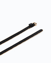 Leather belt with mini studs, 1 cm -  | Pinko