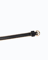 Leather belt with mini studs, 1 cm -  | Pinko