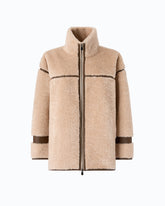 Caban mit Shearling-Effekt und hohem Kragen -  | Pinko