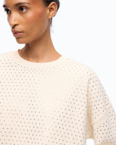 Fully rhinestoned fleece sweater -  | Pinko