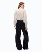 Pantaloni barrel fit con borchie -  | Pinko
