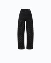 Pantaloni barrel fit con borchie -  | Pinko