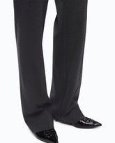 Straight-leg trousers with elasticated waist -  | Pinko
