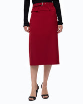 Jupe crayon ceinturée -  | Pinko