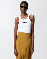 Canotta a costine con logo PINKO 3D -  | Pinko