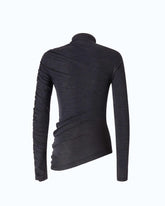 Rollkragenpullover mit asymmetrischem Saum -  | Pinko