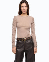 Sweater with gathered sleeves -  | Pinko