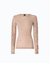 Sweater with gathered sleeves -  | Pinko