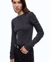 Sweater with gathered sleeves -  | Pinko