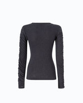Sweater with gathered sleeves -  | Pinko