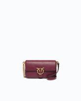 Baby Love Bag One Slouchy crossbody bag in new biker leather -  | Pinko