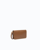 Baby Love Bag One Slouchy crossbody bag in leather with studs -  | Pinko