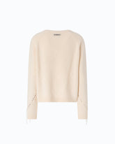 Wool and cashmere sweater with maxi diamonds -  | Pinko