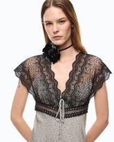 Long sleeveless polka-dot dress -  | Pinko