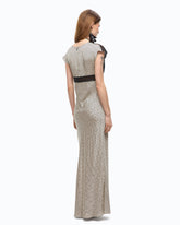 Long sleeveless polka-dot dress -  | Pinko