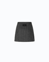 Pinstriped mini skirt with macro pleats -  | Pinko