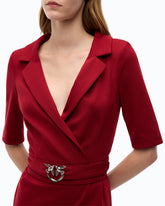 Robe ajustée avec ceinture Love Birds -  | Pinko