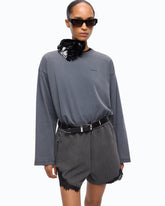Sweat-shirt délavé à logo Love Birds -  | Pinko
