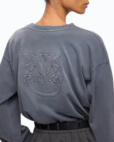 Sweat-shirt délavé à logo Love Birds -  | Pinko