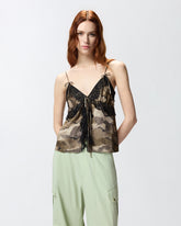 Top camouflage con pizzo -  | Pinko