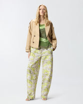 Top in pizzo effetto patchwork -  | Pinko