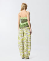 Top in pizzo effetto patchwork -  | Pinko
