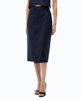 Gonna longuette a portafoglio full strass -  | Pinko