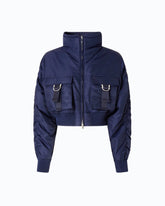 Short technical satin bomber jacket -  | Pinko