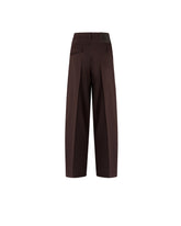 Pantalon barrel en laine mélangée -  | Pinko