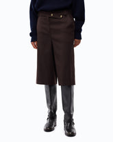 Bermuda shorts in stretch wool-blend fabric -  | Pinko
