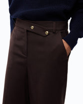 Bermuda shorts in stretch wool-blend fabric -  | Pinko