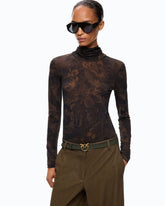 Dolcevita con stampa camouflage floreale -  | Pinko